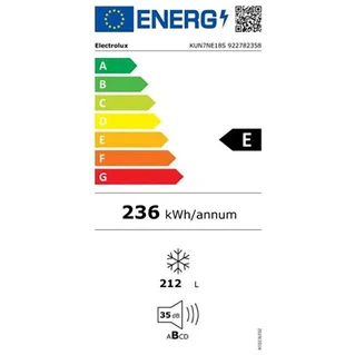 Congélateur Encastrable Reconditionné ELECTROLUX KUN7NE18S - Image 3