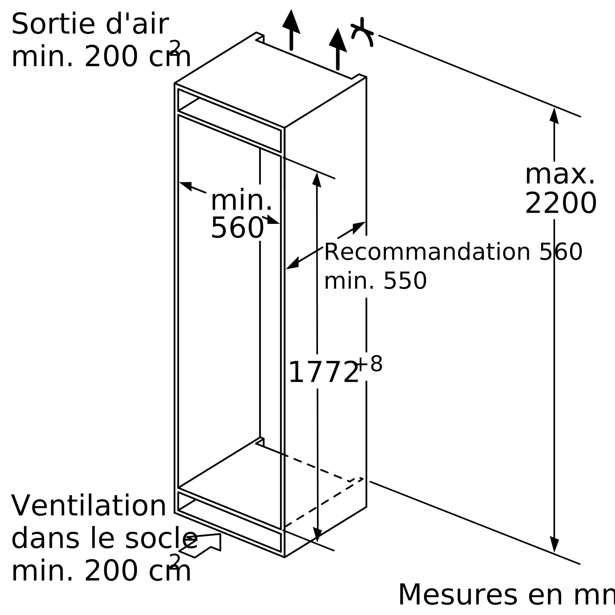 Congélateur Encastrable Reconditionné BOSCH GIN81VEE0 - Image 3