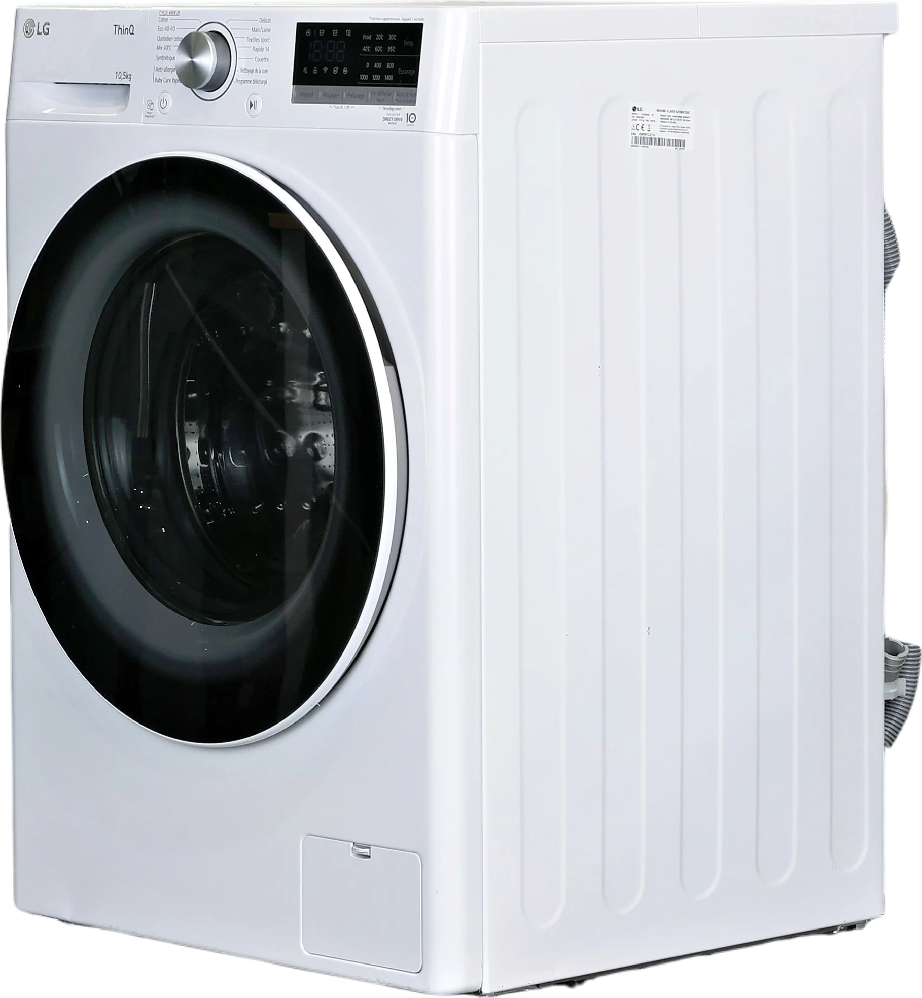 Lave-linge Hublot 10.5 kg Reconditionné LG F14V40WHS - Image 3