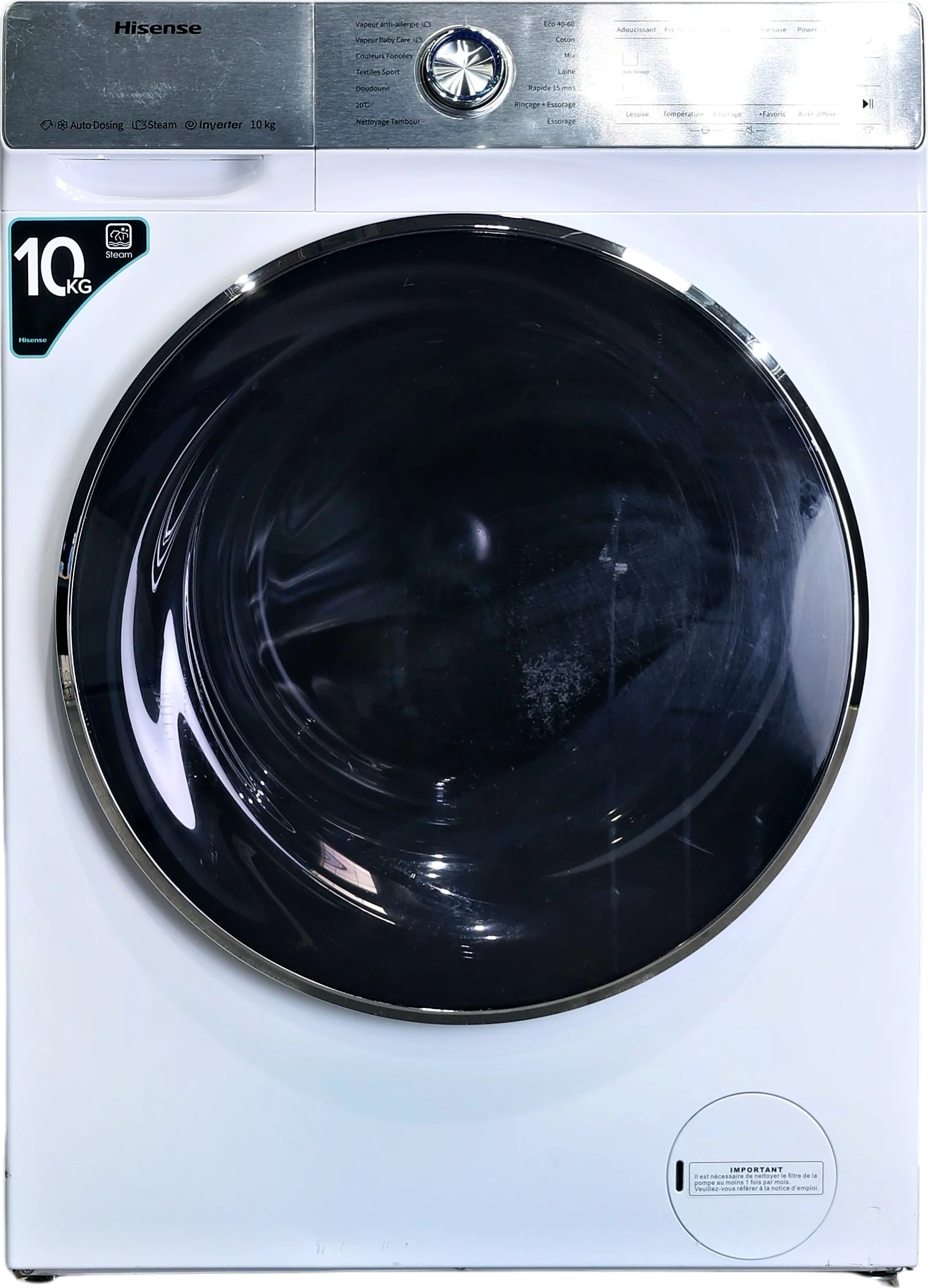 Lave-linge Hublot 10 kg Reconditionné HISENSE WFQR1014EVAJM