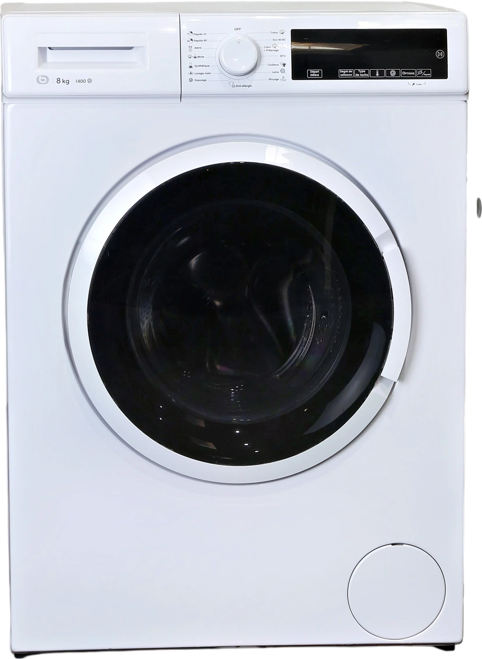 Lave-linge Hublot 8 kg Reconditionné ESSENTIEL B ELF814-3b