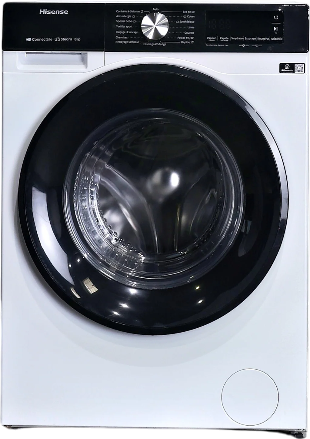 Lave-linge Hublot 8 kg Reconditionné HISENSE WF3S8043BW3