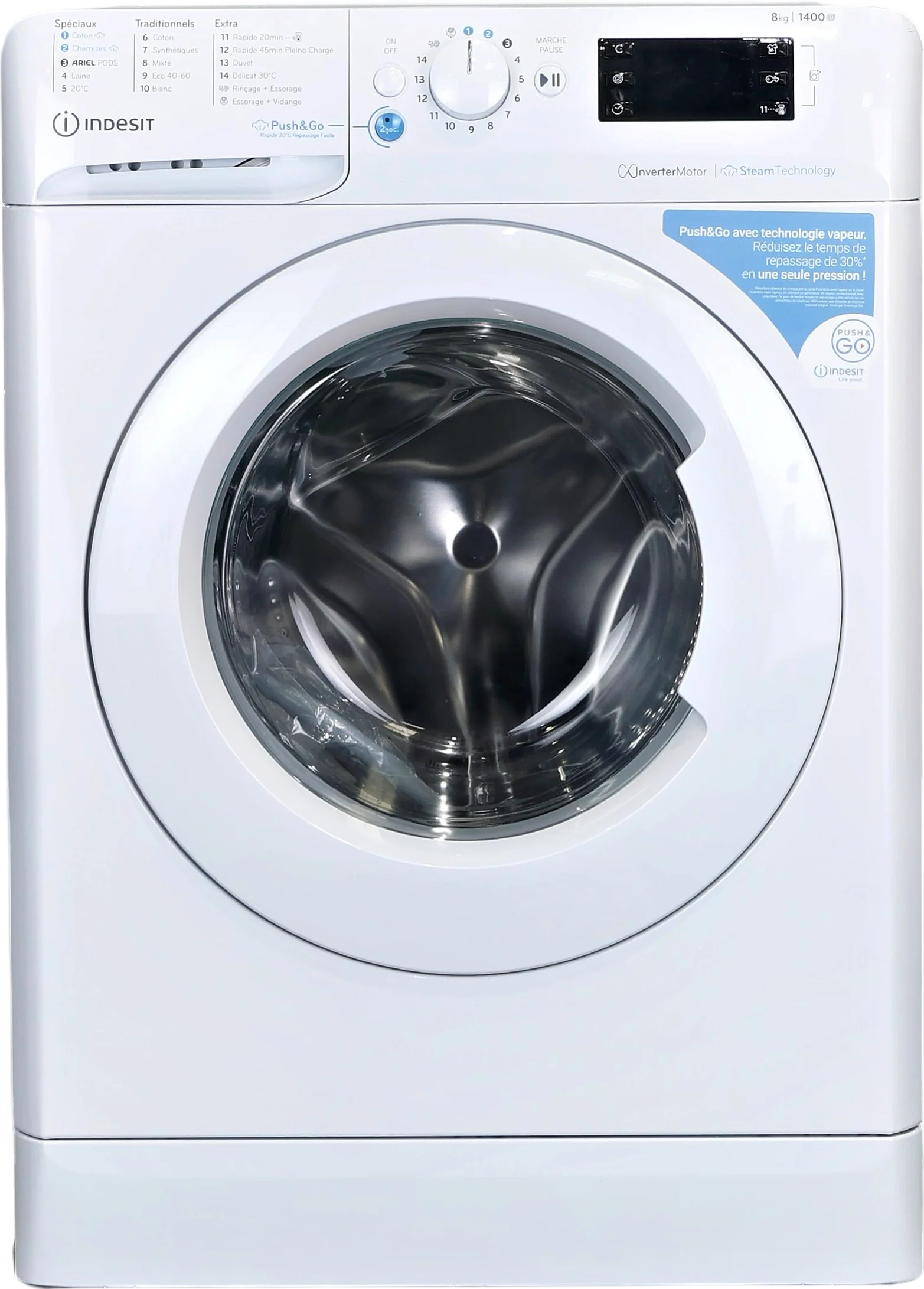 Lave-linge Hublot 8 kg Reconditionné INDESIT BWE81496XWVFR