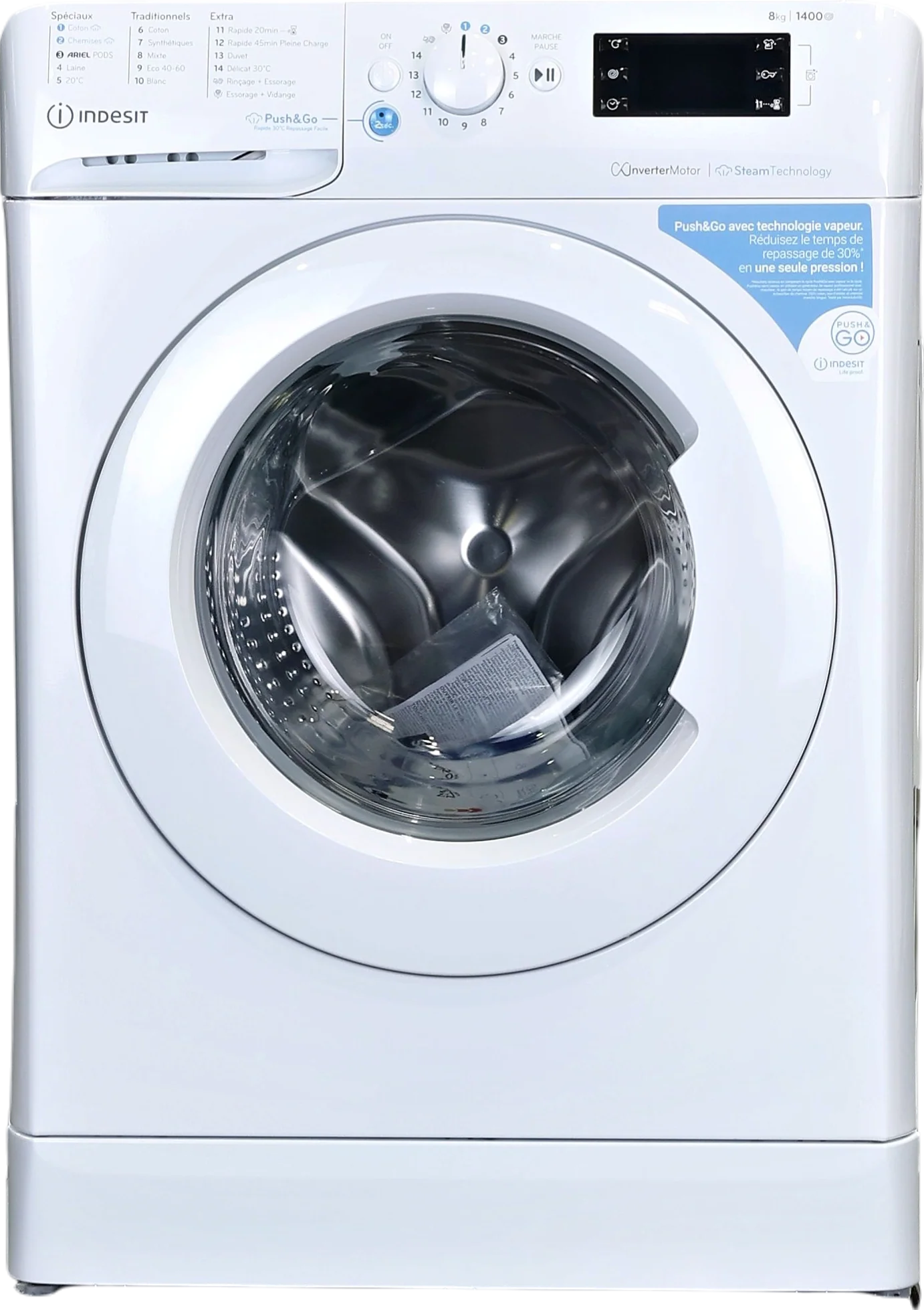 Lave-linge Hublot 8 kg Reconditionné INDESIT BWE81496XWVFR