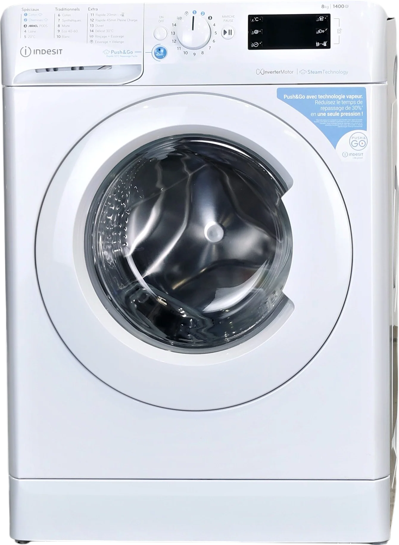 Lave-linge Hublot 8 kg Reconditionné INDESIT BWE81496XWVFR