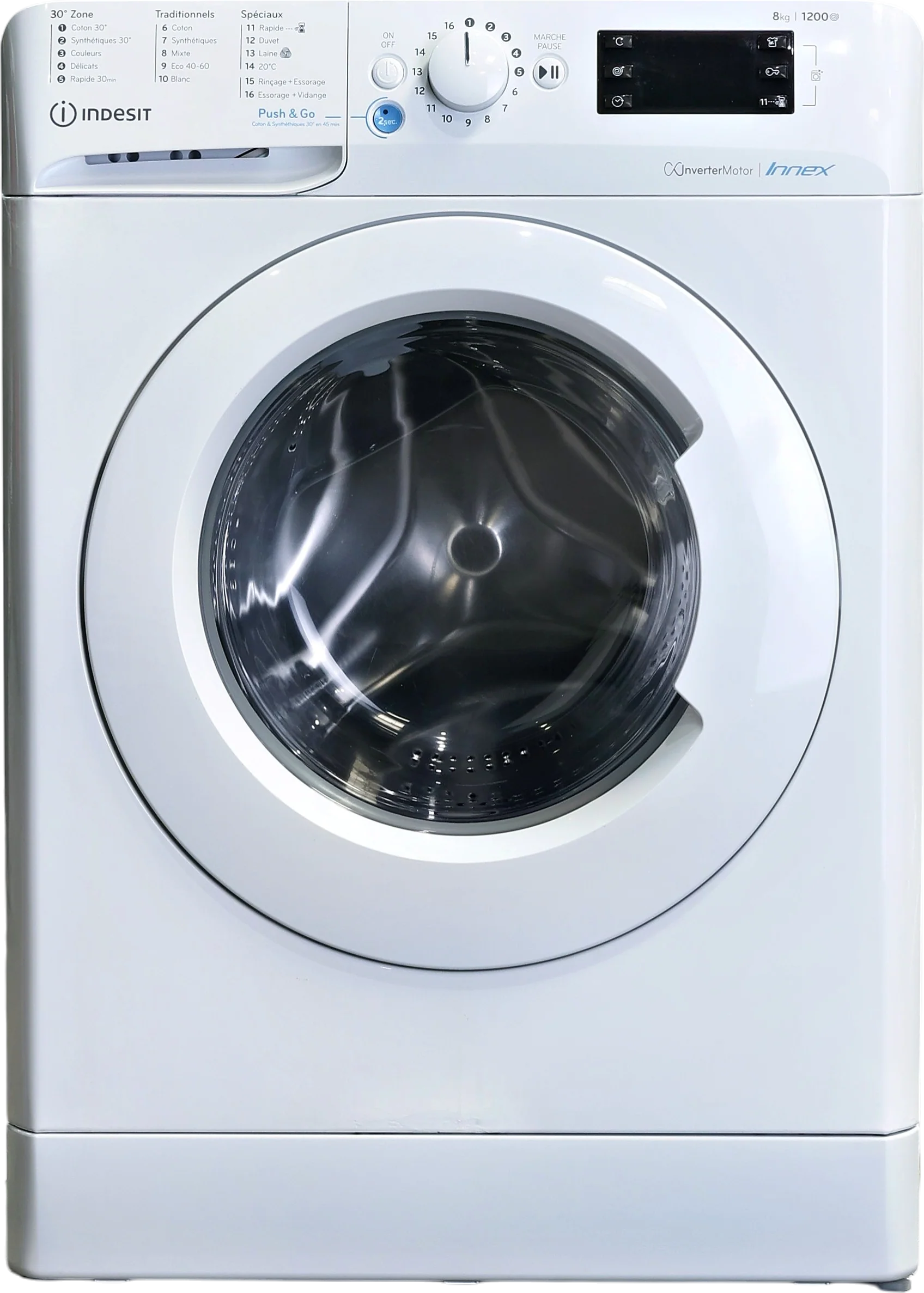 Lave-linge Hublot 8 kg Reconditionné INDESIT BWEW81284XWFRN