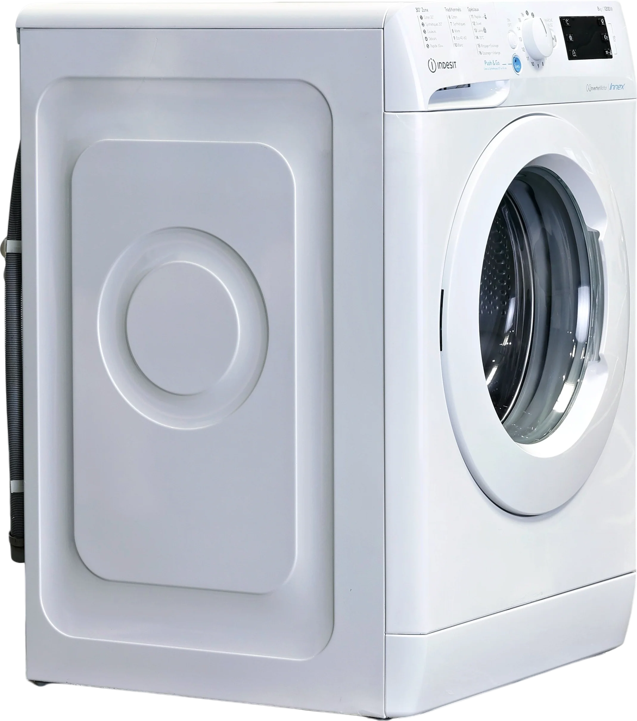 Lave-linge Hublot 8 kg Reconditionné INDESIT BWEW81284XWFRN - Image 2