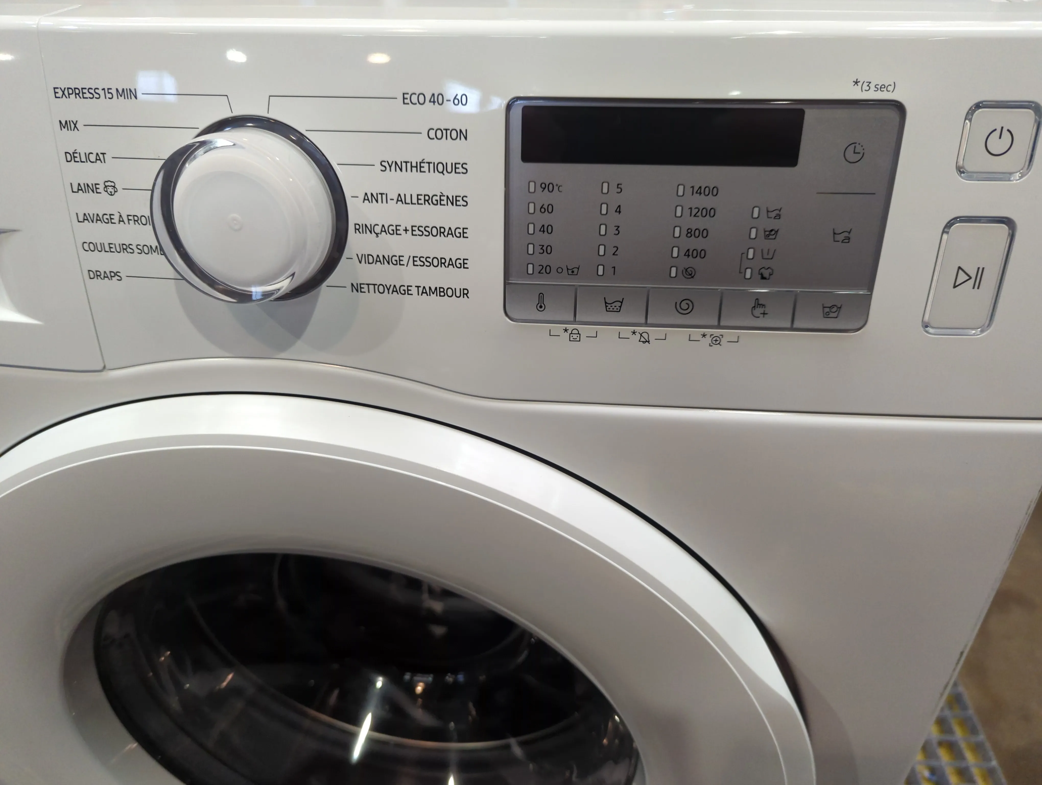 Lave-Linge Hublot 8 kg Reconditionné SAMSUNG WW80TA046TH - Image 4