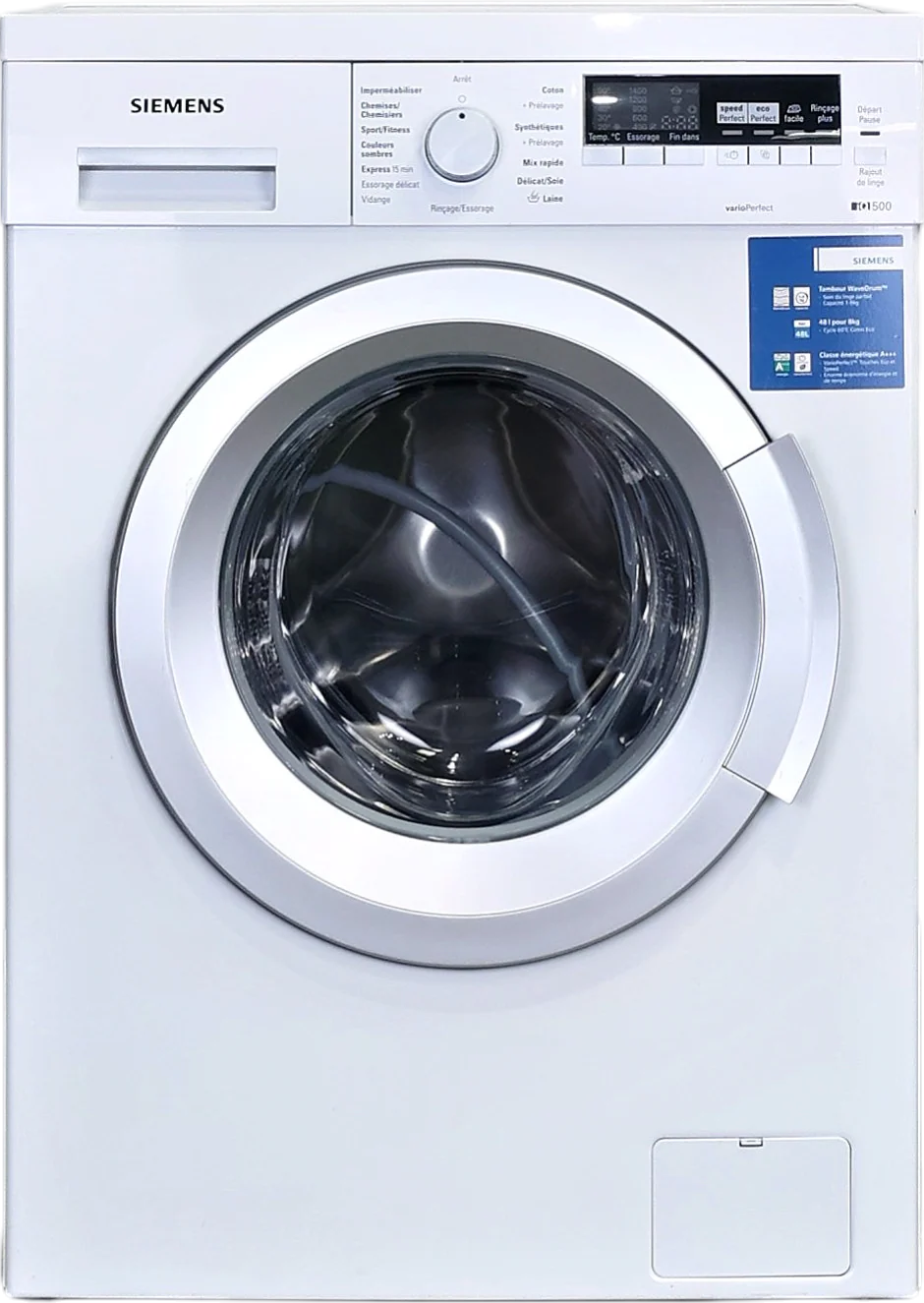 Lave-linge Hublot 8 kg Reconditionné SIEMENS WM14Q483FF