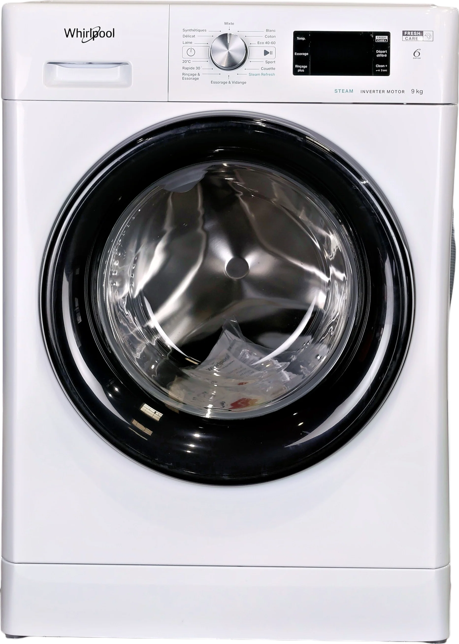 Lave-linge Hublot 9 kg Reconditionné WHIRLPOOL FFBB9489BVFR