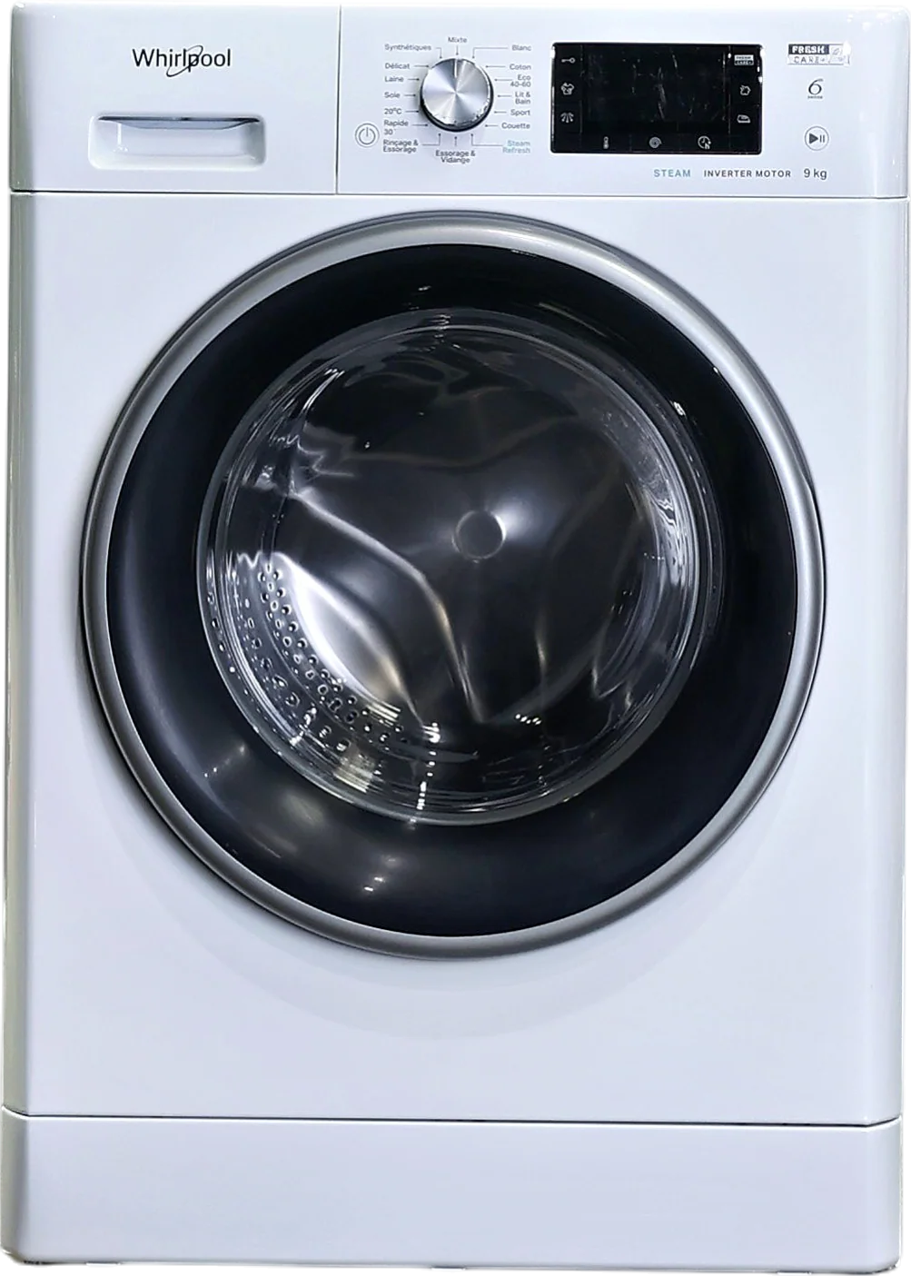 Lave-linge Hublot 9 kg Reconditionné WHIRLPOOL FFDD9448BSVFR