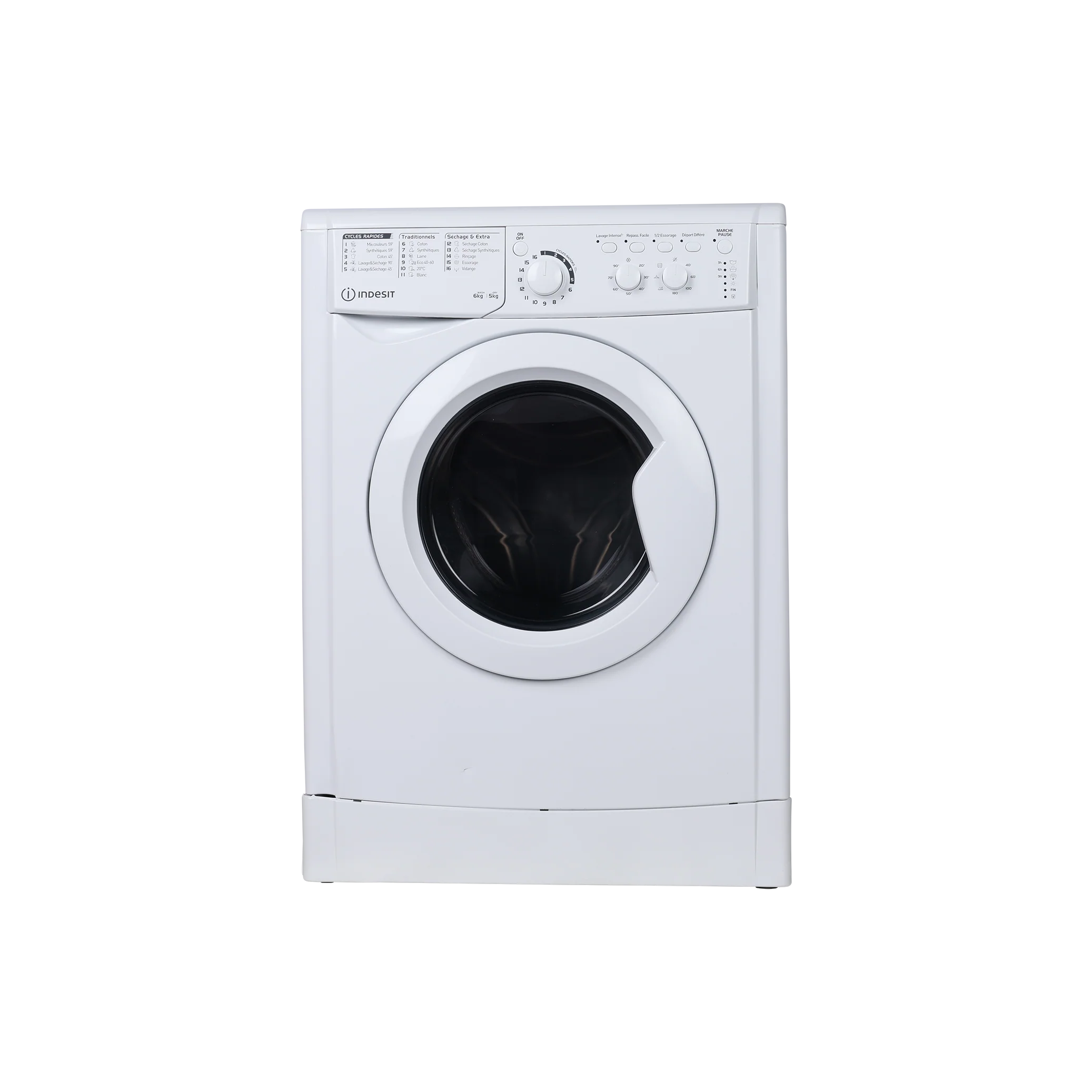 Lave-Linge Sechant 6 kg Reconditionné INDESIT EWDC651251WFRN