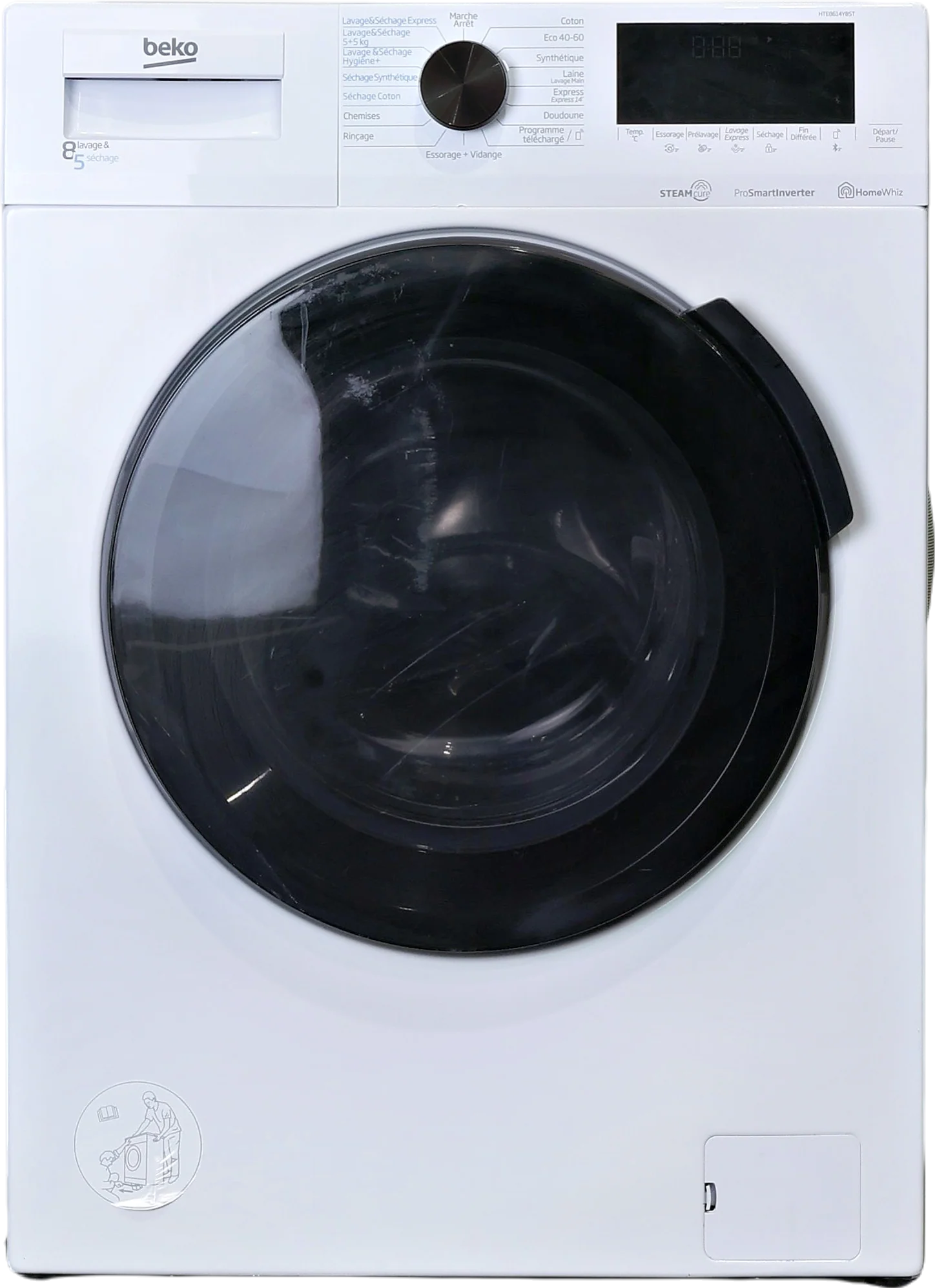 Lave-linge Sechant 8 kg Reconditionné BEKO HTE8614YBST