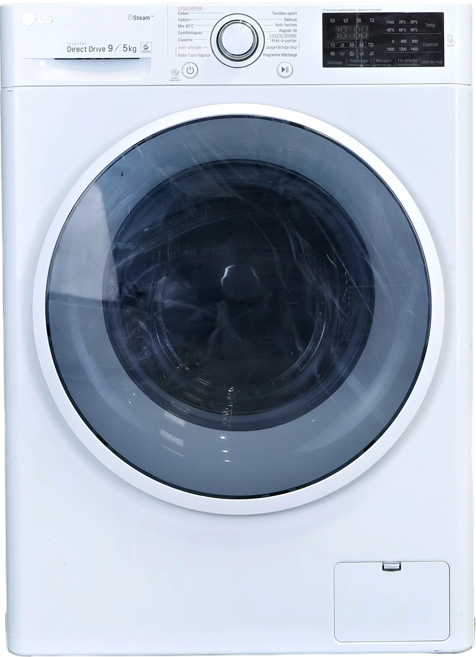 Lave-linge Sechant 9 kg Reconditionné LG F954J60WRS