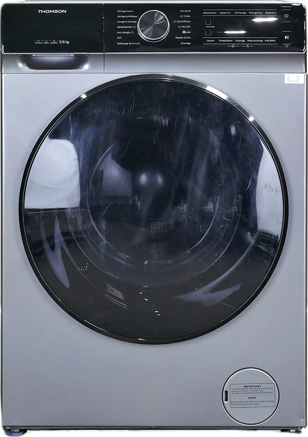 Lave-linge Sechant 9 kg Reconditionné THOMSON THWD9614ADBL