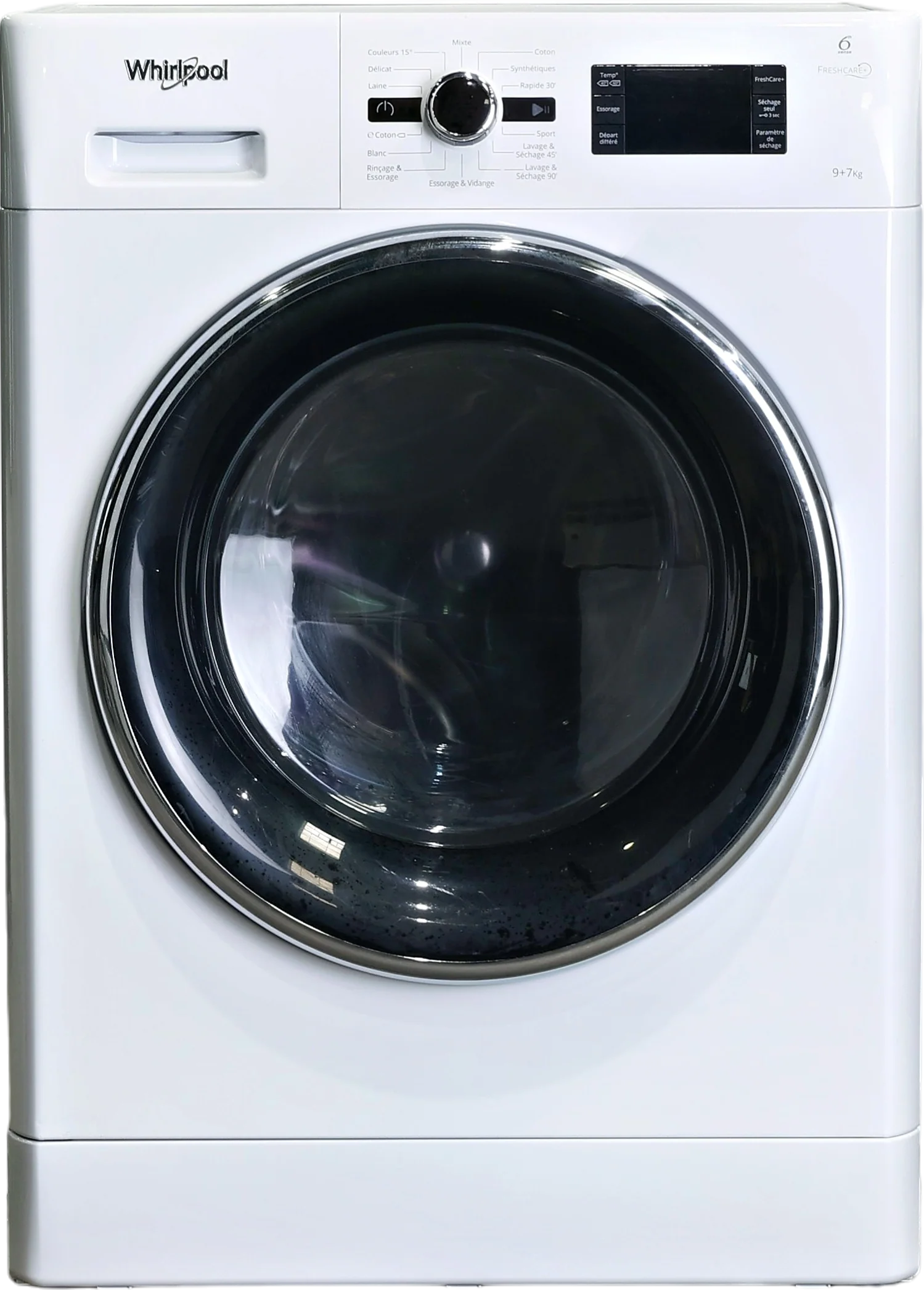 Lave-linge Sechant 9 kg Reconditionné WHIRLPOOL FWDG97168BXFR