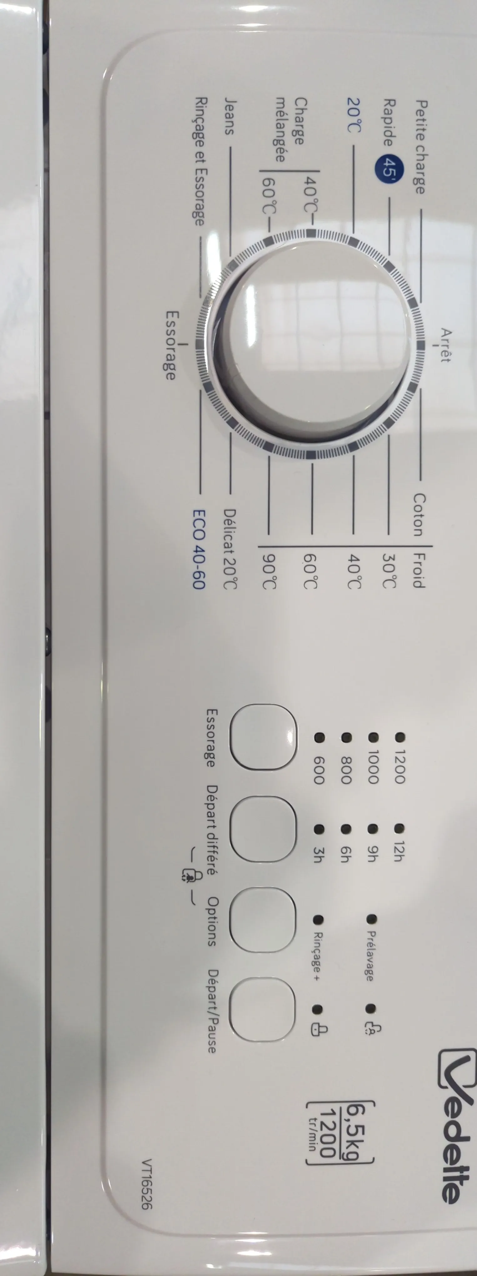 Lave-Linge Top 6.5 kg Reconditionné VEDETTE TV16526 - Image 6
