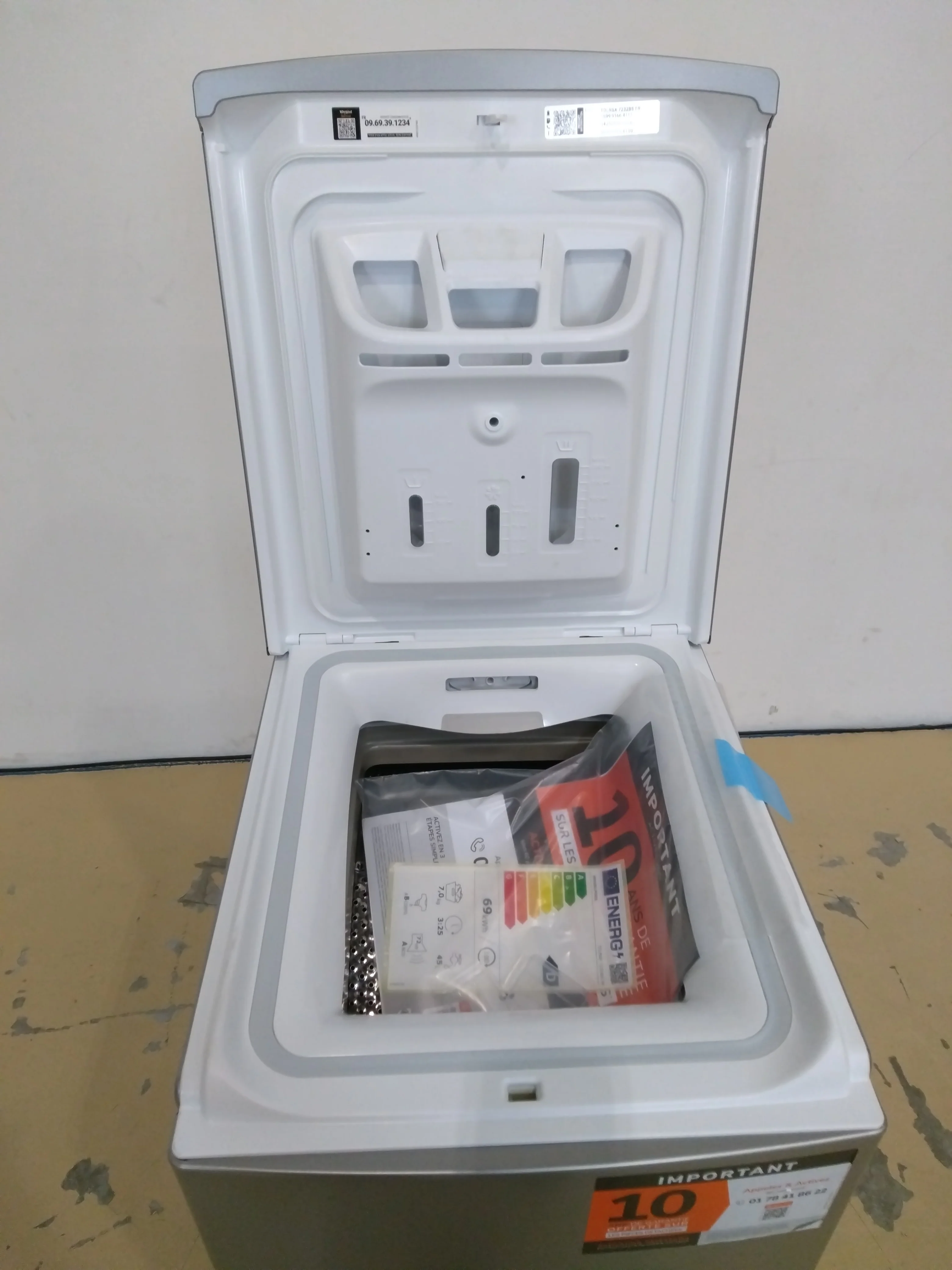 Lave-linge Top 7 kg Reconditionné WHIRLPOOL TDLRSX7232BSFR - Image 7