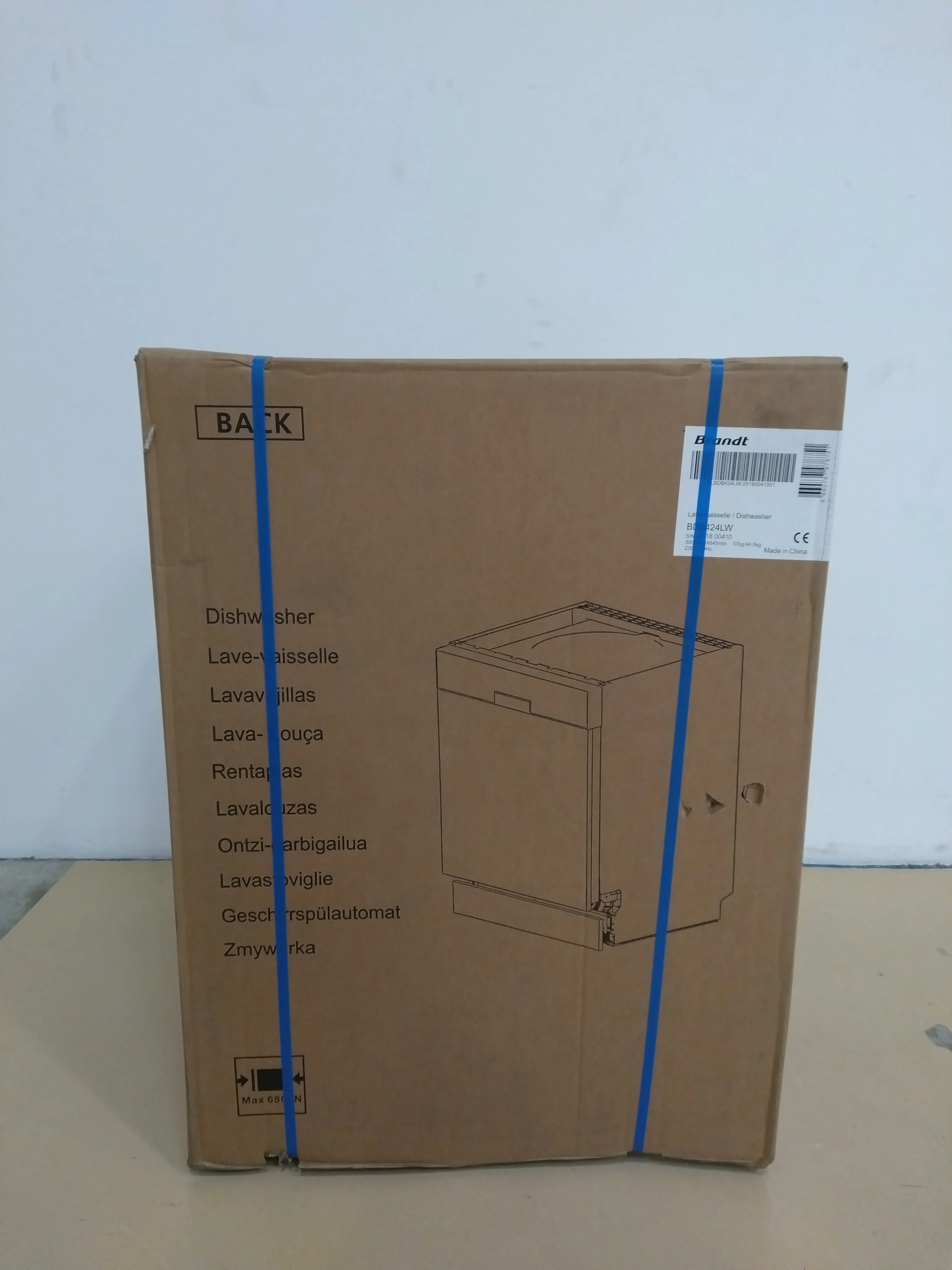 Lave-vaisselle Encastrable 14 couverts Reconditionné BRANDT BDB424LW - Image 5