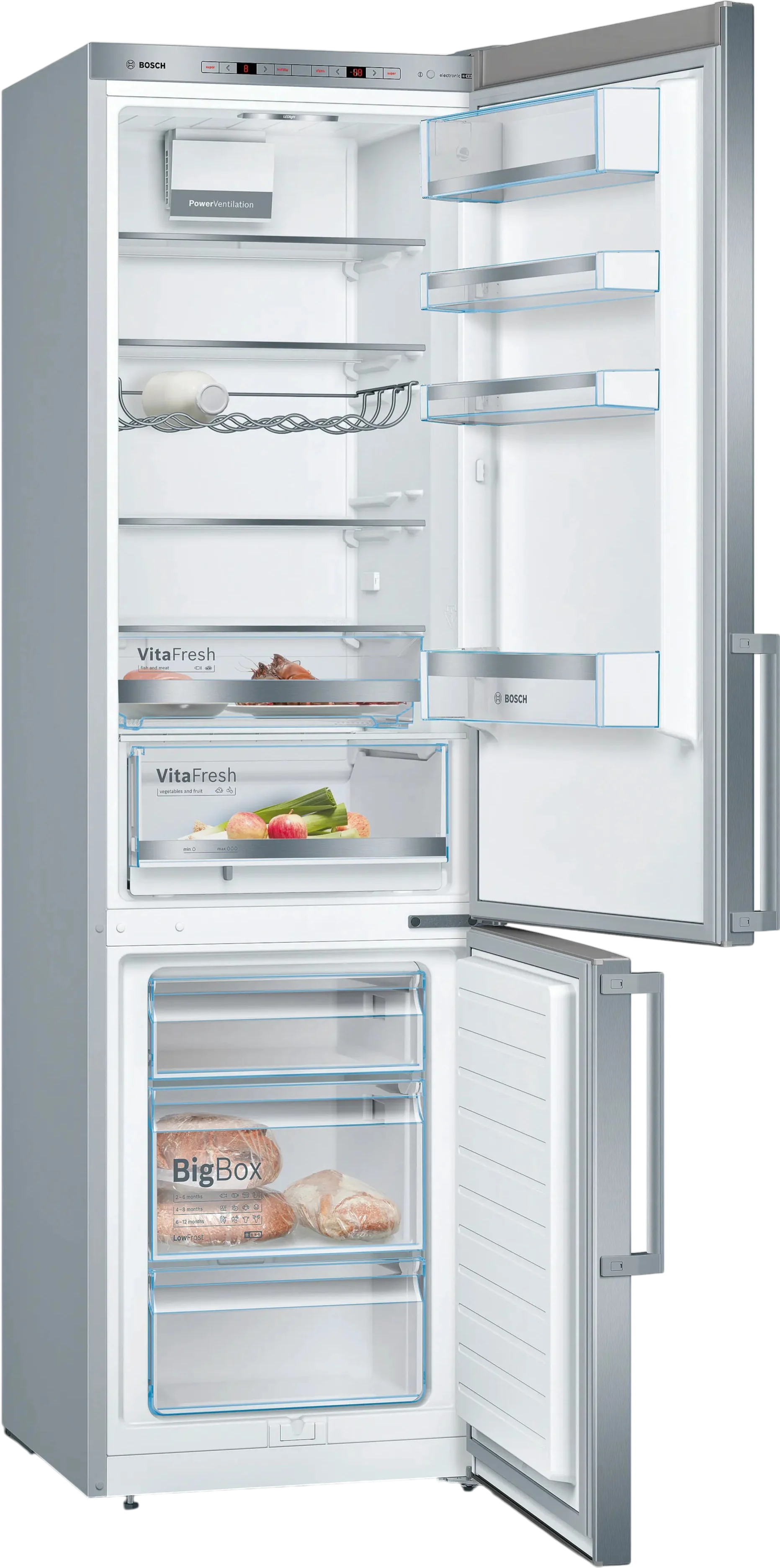 Réfrigérateur Avec Congélateur 343 L Reconditionné BOSCH KGE398IBP - Image 2