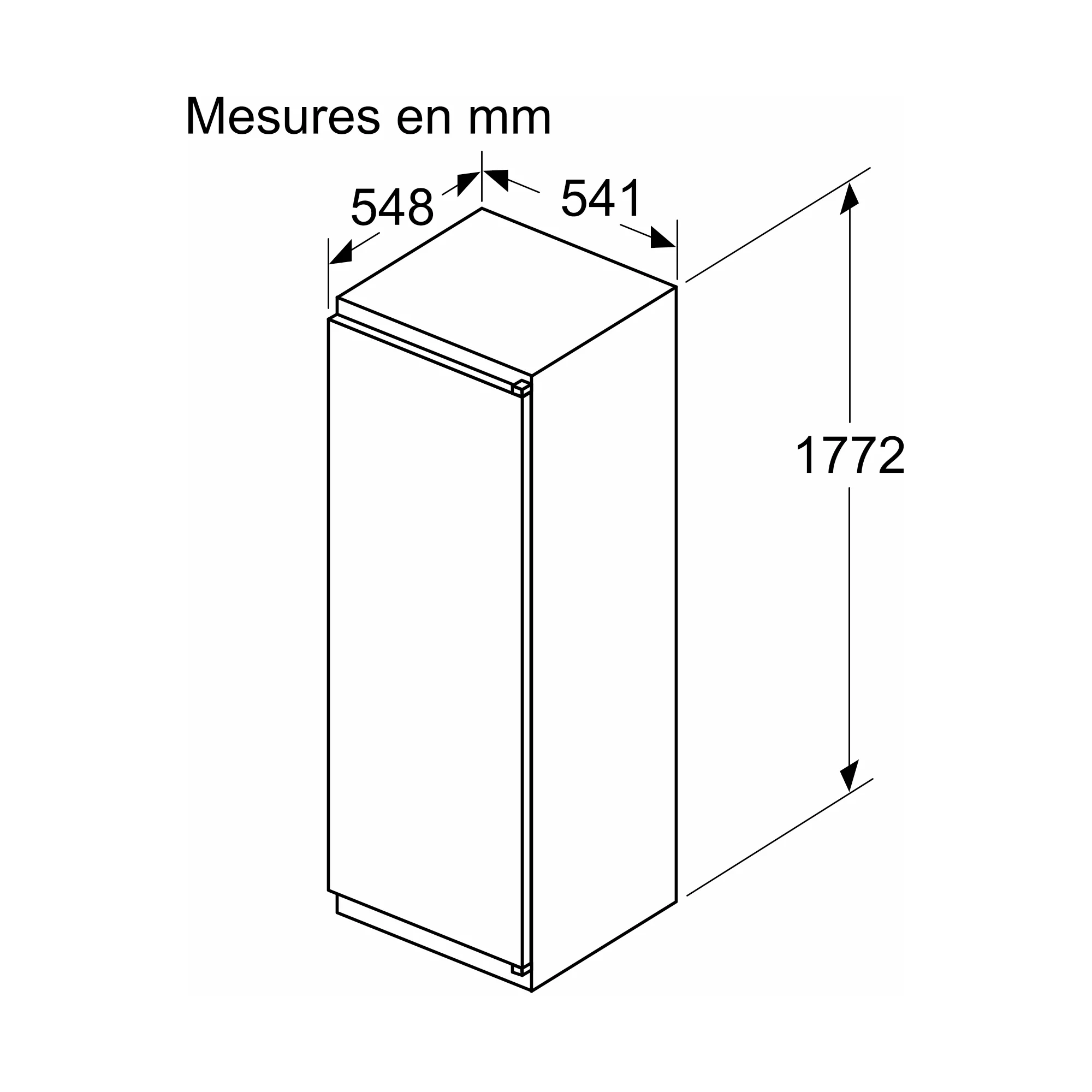 Réfrigérateur Encastrable 310 Litres Reconditionné BOSCH KIR81NSE0 - Image 5