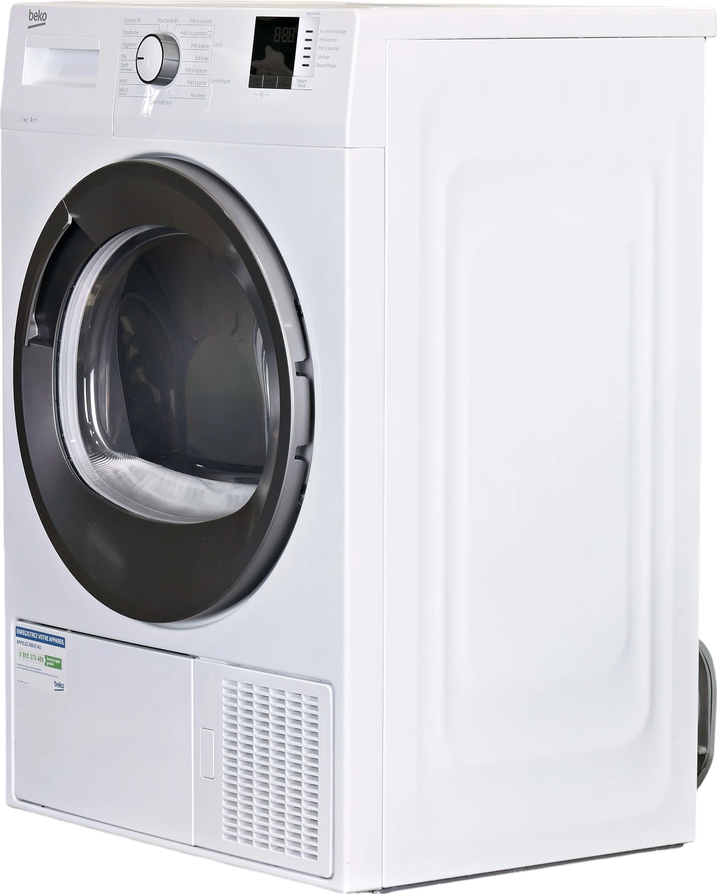 Seche-linge Pompe à Chaleur 7 kg Reconditionné BEKO BDS7435WS - Image 3