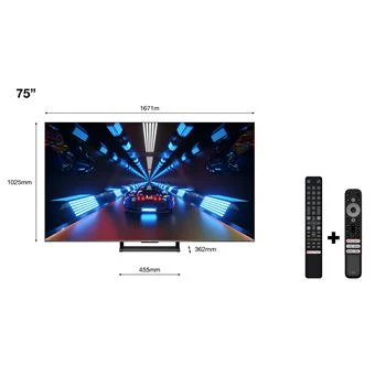 Téléviseur LED 74 pouces Reconditionné TCL 75C735 - Image 3